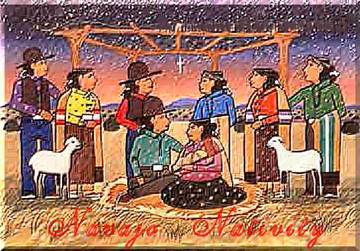 NATIVE AMERICAN CHRISTMAS CARD