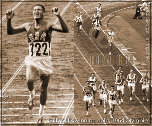 BILLY MILLS, NATIVE AMERICAN INDIAN Olympic Gold Medal